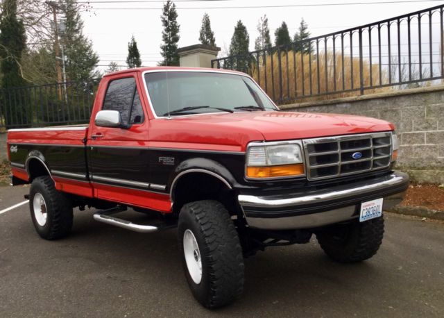 1993 Black red Ford F-250