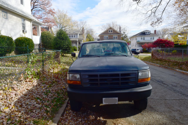 1993 Blue Ford F-250 Standard Cab Pickup