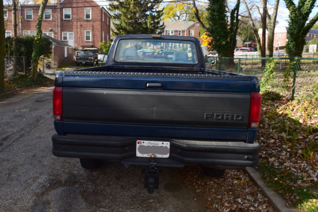 1993 Blue Ford F-250 Standard Cab Pickup