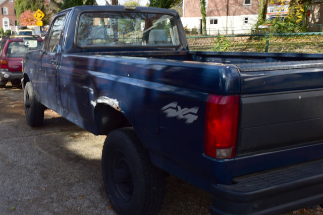 1993 Blue Ford F-250 Standard Cab Pickup