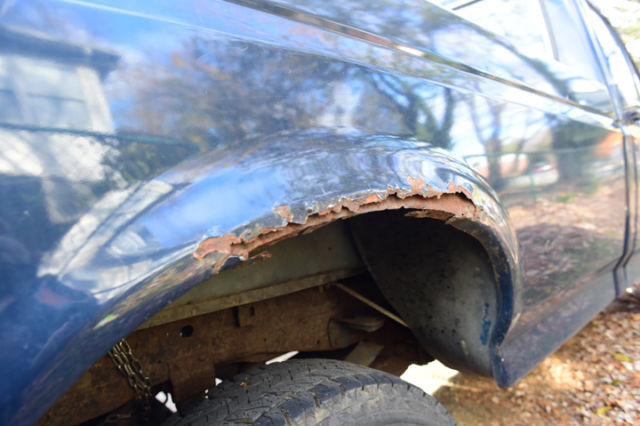 1993 Blue Ford F-250 Standard Cab Pickup