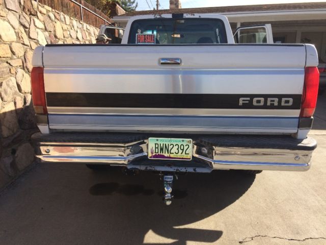 1993 White Ford F-250 Extended Cab Pickup