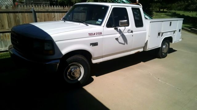 1993 White Ford F-250 Extended Cab Pickup