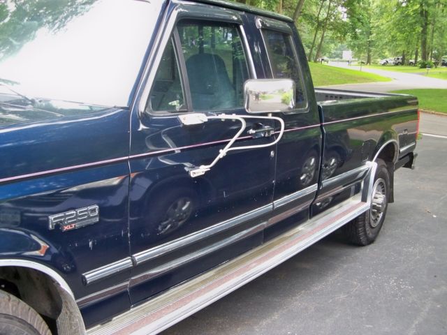 1993 Blue Ford F-250 Extended Cab Pickup