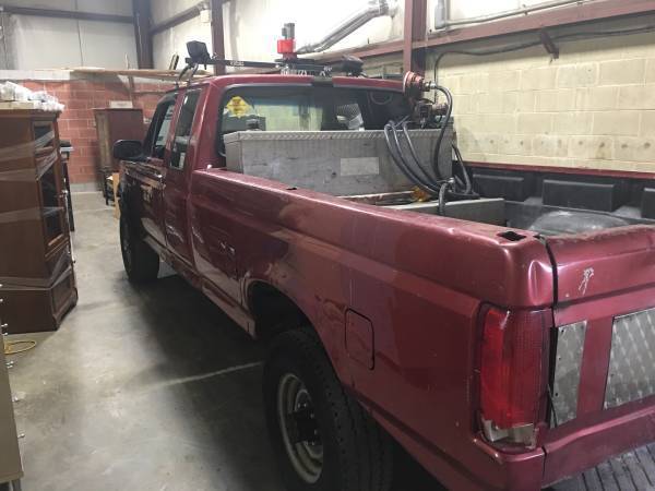 1993 Red Ford F-250 Extended Cab Pickup