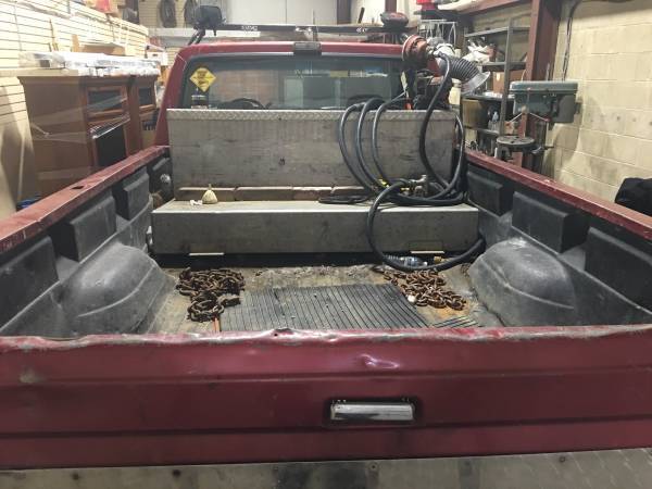 1993 Red Ford F-250 Extended Cab Pickup