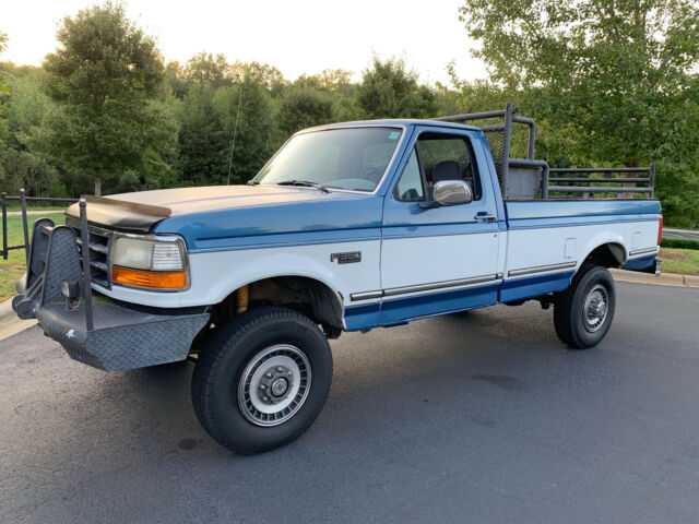 1993 Blue Ford F-350 Standard Cab Pickup