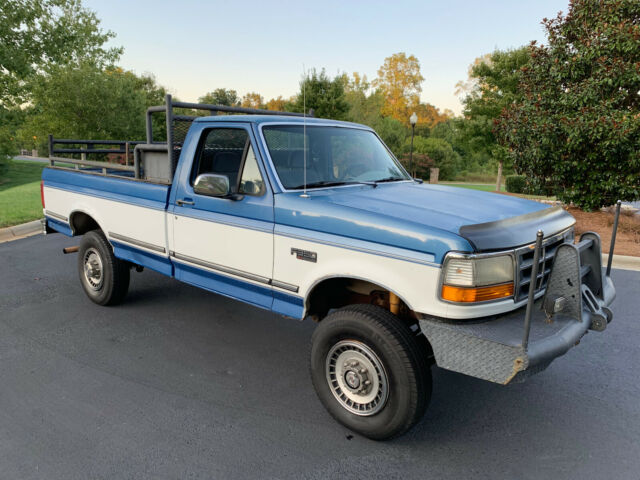 1993 Blue Ford F-350 Standard Cab Pickup