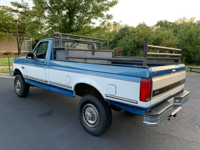 1993 Blue Ford F-350 Standard Cab Pickup