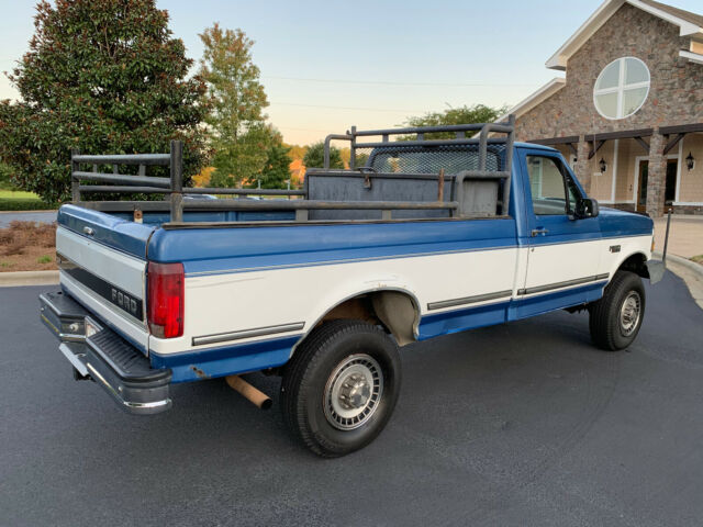 1993 Blue Ford F-350 Standard Cab Pickup