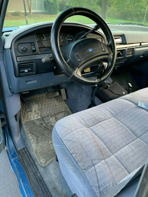 1993 Blue Ford F-350 Standard Cab Pickup