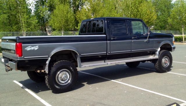 1993 Black/Grey Ford F-350 Crew Cab Pickup