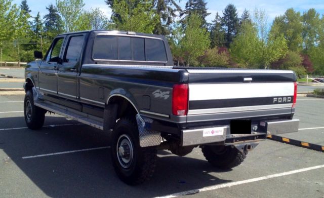 1993 Black/Grey Ford F-350 Crew Cab Pickup