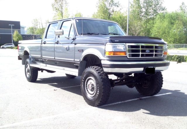 1993 Black/Grey Ford F-350 Crew Cab Pickup