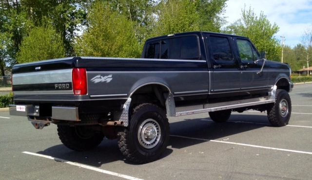 1993 Black/Grey Ford F-350 Crew Cab Pickup