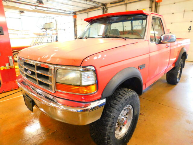 1993 Red Ford F-350 Crew Cab Pickup