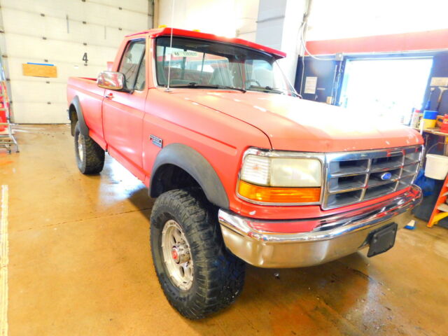 1993 Red Ford F-350 Crew Cab Pickup