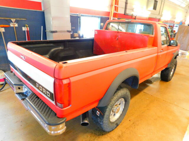 1993 Red Ford F-350 Crew Cab Pickup