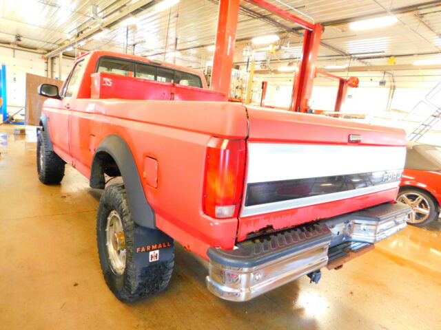 1993 Red Ford F-350 Crew Cab Pickup