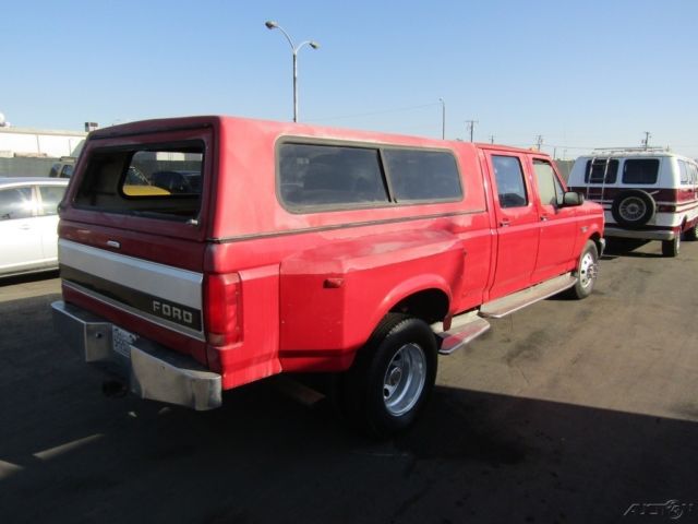 1993 Red Ford F-350 Pickup Truck