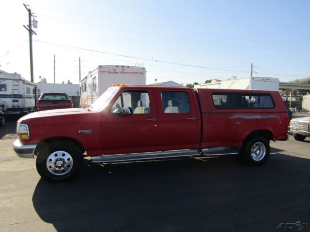 1993 Red Ford F-350 Pickup Truck