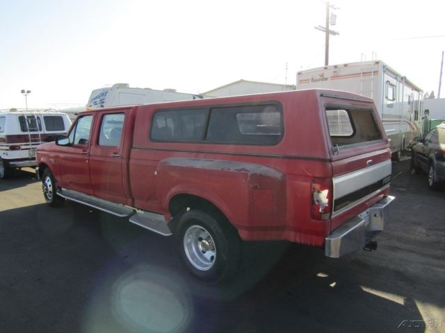 1993 Red Ford F-350 Pickup Truck