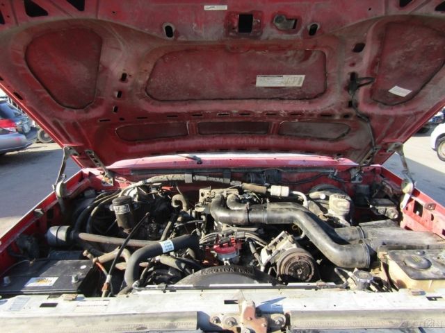 1993 Red Ford F-350 Pickup Truck