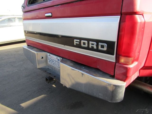 1993 Red Ford F-350 Pickup Truck
