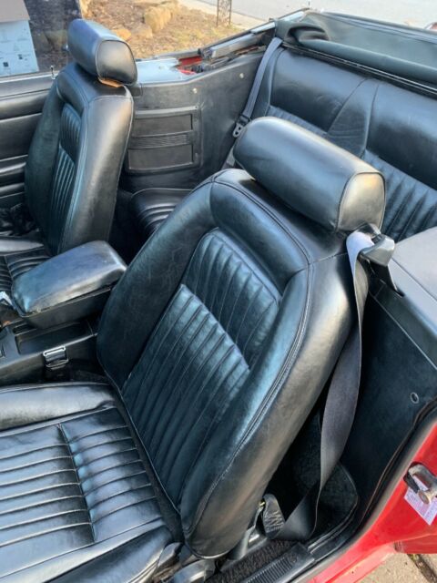 1993 Red Ford Mustang Convertible