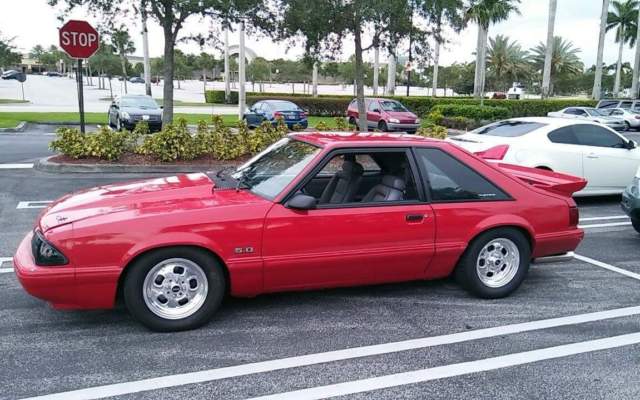 1993 Red Ford Mustang