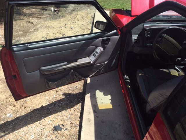 1993 Red Ford Mustang
