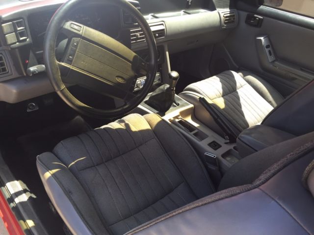 1993 Red Ford Mustang