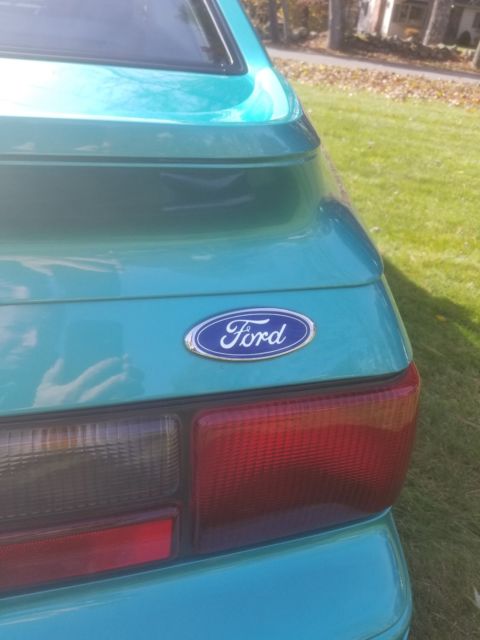 1993 Green Ford Mustang Hatchback