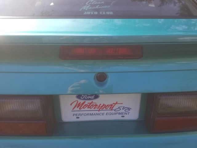1993 Green Ford Mustang Hatchback