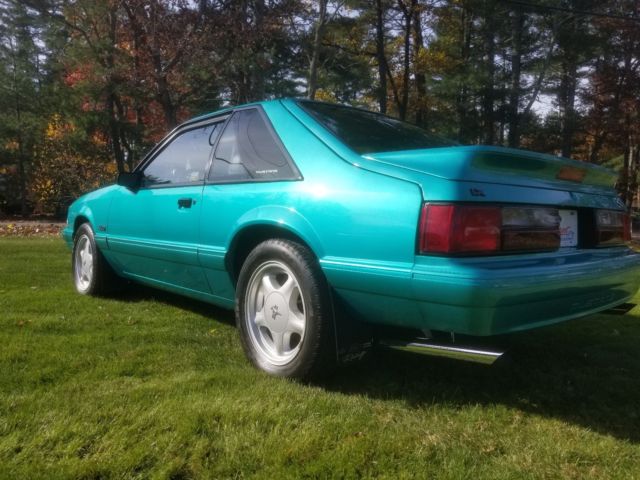 1993 Green Ford Mustang Hatchback