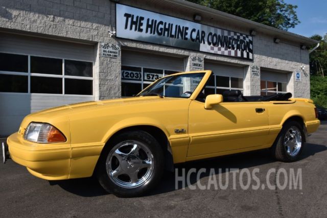 1993 Yellow Ford Mustang 2 Door Coupe
