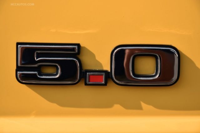 1993 Yellow Ford Mustang 2 Door Coupe