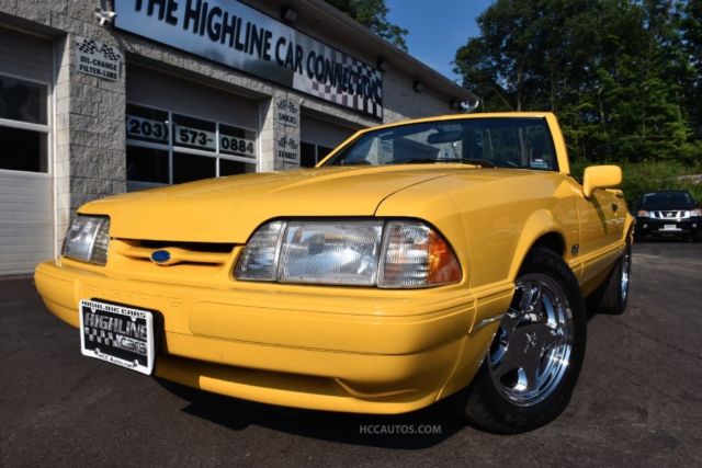 1993 Yellow Ford Mustang 2 Door Coupe