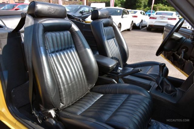 1993 Yellow Ford Mustang 2 Door Coupe
