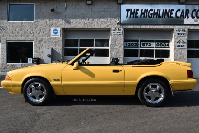 1993 Yellow Ford Mustang 2 Door Coupe