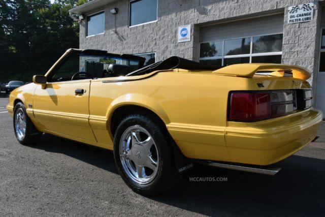 1993 Yellow Ford Mustang 2 Door Coupe