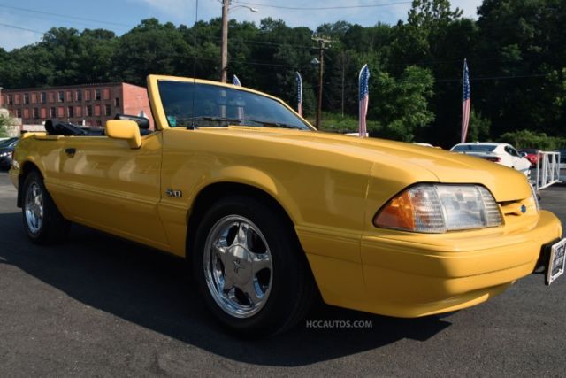 1993 Yellow Ford Mustang 2 Door Coupe