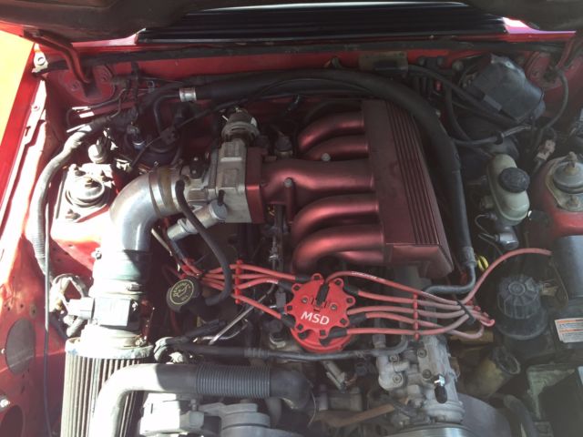 1993 Red Ford Mustang