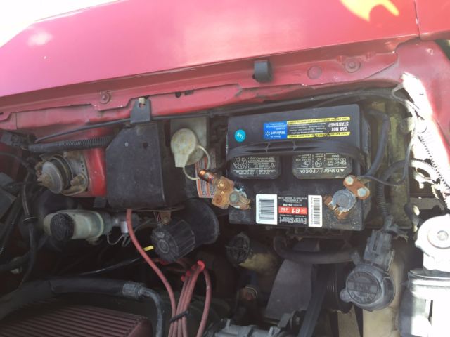 1993 Red Ford Mustang