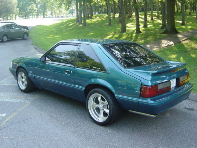 1993 Teal Ford Mustang Coupe