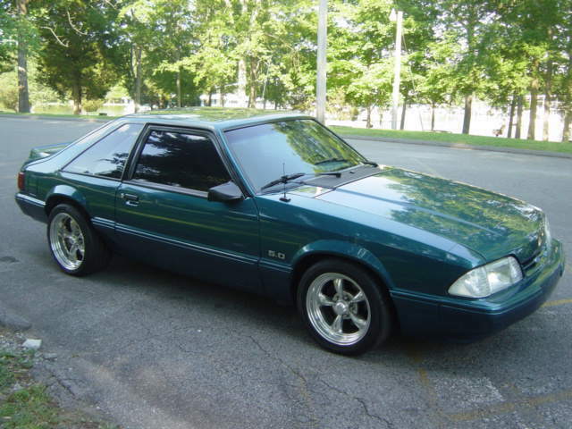 1993 Teal Ford Mustang Coupe