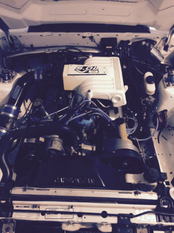 1993 White Ford Mustang Hatchback