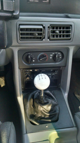 1993 White Ford Mustang Hatchback