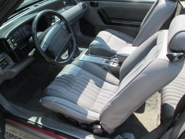 1993 Burgundy Ford Mustang