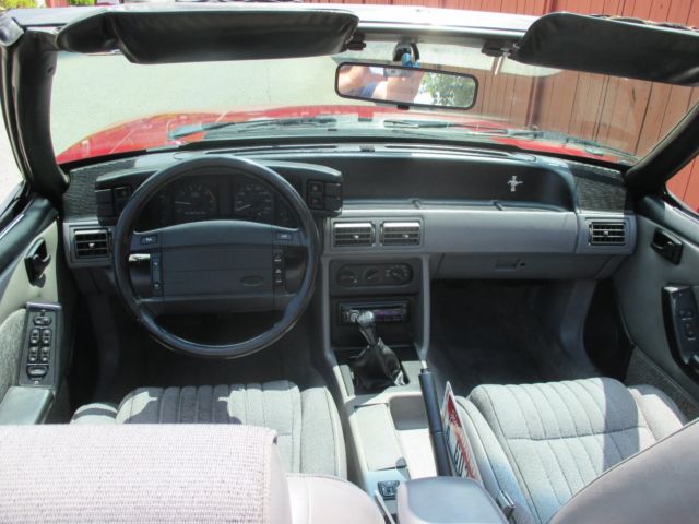 1993 Burgundy Ford Mustang